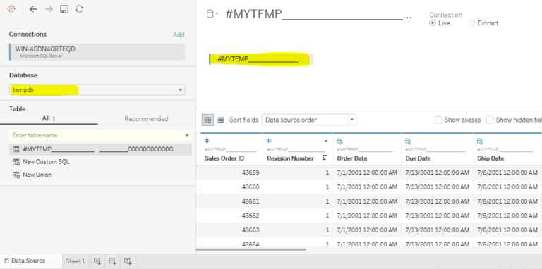 Tableau - Using SQL queries to get data - Techno Whisp